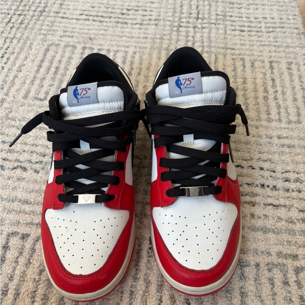 Nike Red and White Men's Sneakers